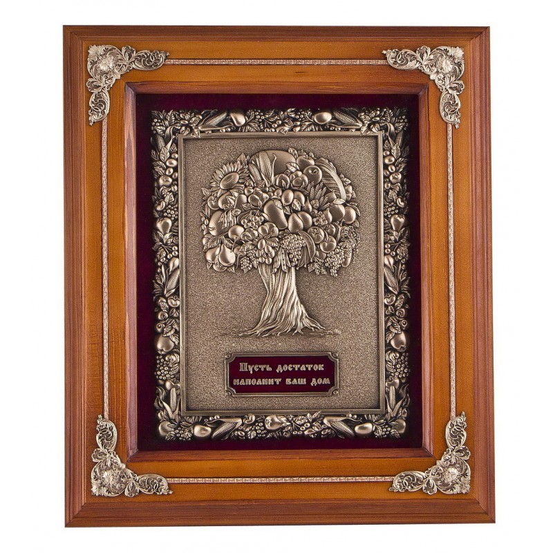Ключница настенная Дерево изобилия (11 крючков) арт. КЛД-512 орех - фото