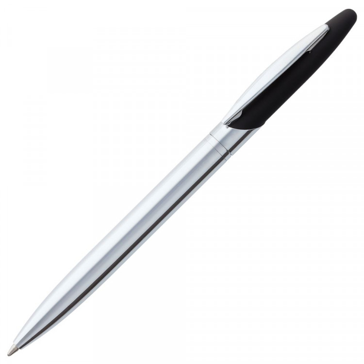 Ручка шариковая Dagger Soft Touch, черная - фото