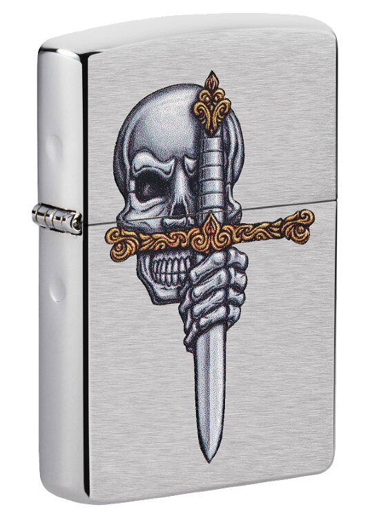 Зажигалка Zippo Sword Skull Design 49488 - фото