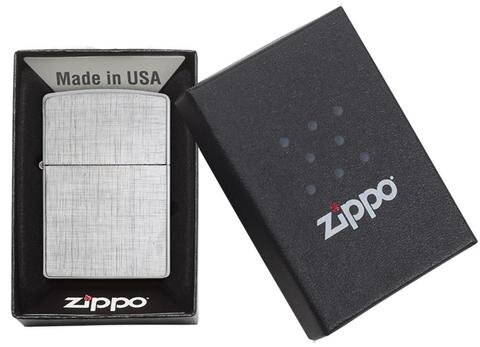 Электронная USB Зажигалка Zippo Linen Weave Street Chrome 28181 - фото