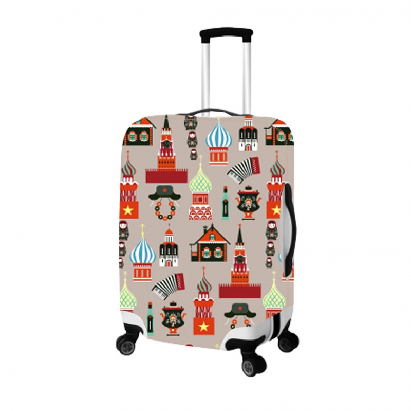 Чемодан футляр. Чехол Россия 2504390 на чемодан. Оригинальный чемодан. Необычные чемоданы. Оригинальные чемоданы для путешествий.
