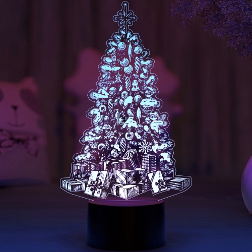 3D светильник «Елочка» - фото