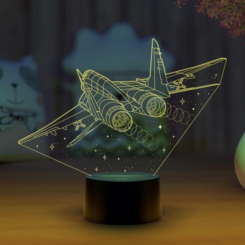 3D светильник «Самолет Миг - 29» - фото