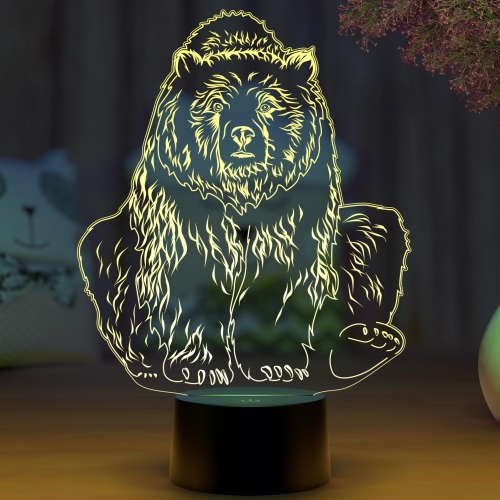 3D светильник «Бурый медведь» - фото
