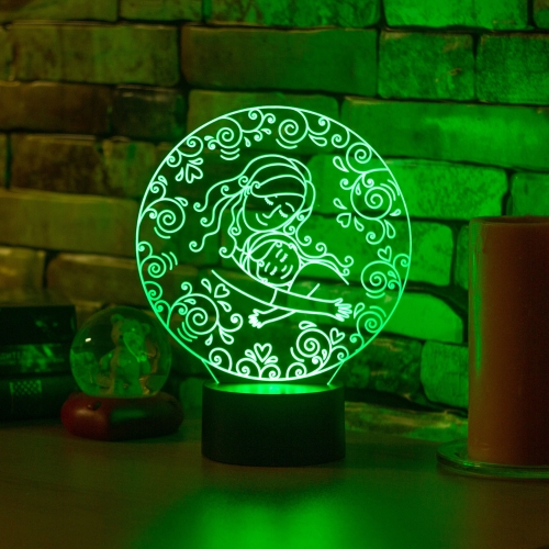 3D светильник «Мама с дочкой» - фото