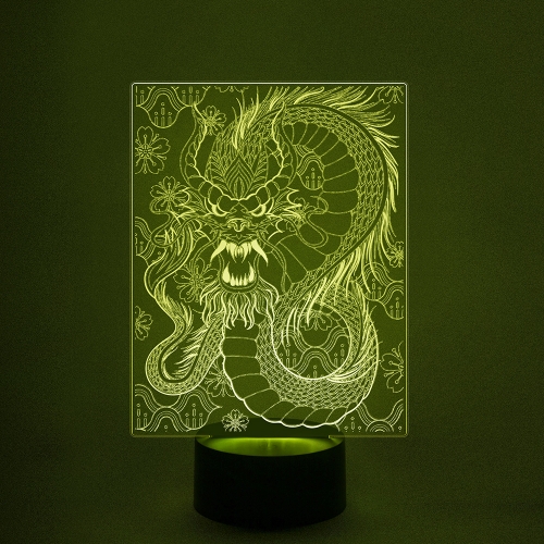 3D светильник «Китайский дракон #2» - фото
