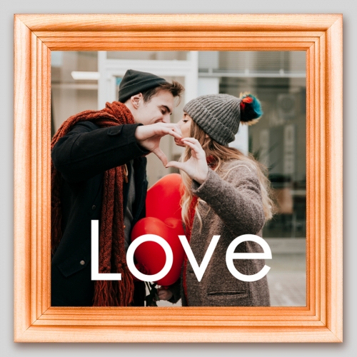 Мини-постер с Вашим фото «Love» - фото