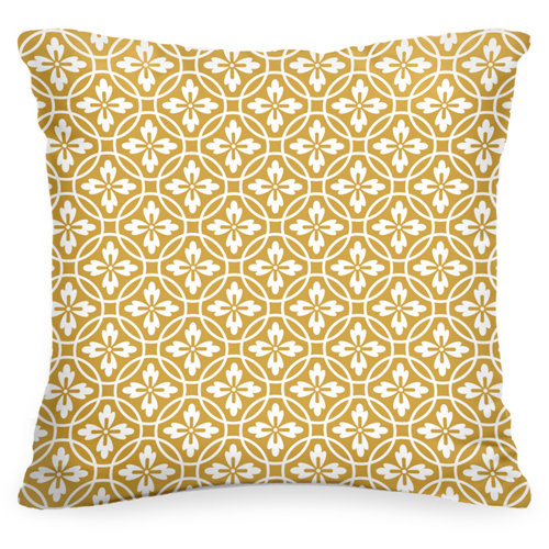Декоративная подушка «Золотой узор» - фото