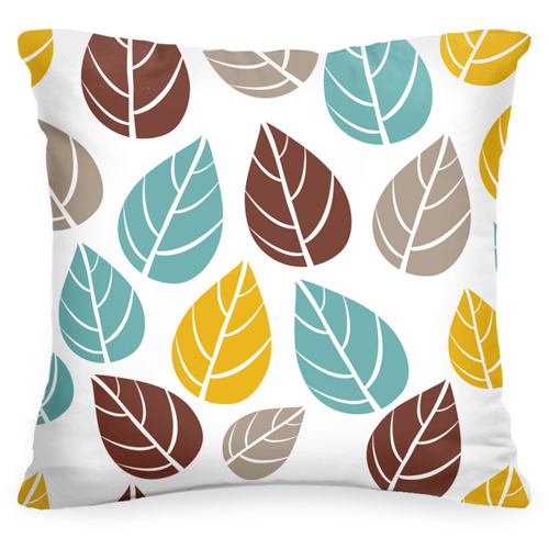Декоративная подушка «Листья» - фото
