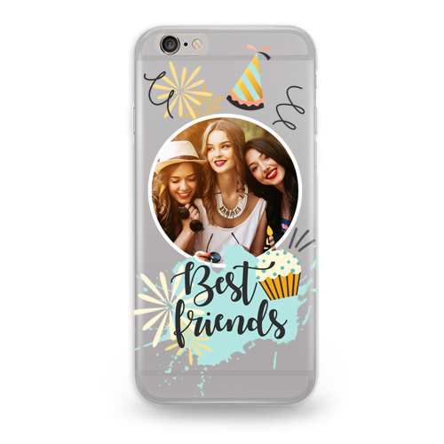 Чехол для iPhone с Вашим фото «Best friends» - фото