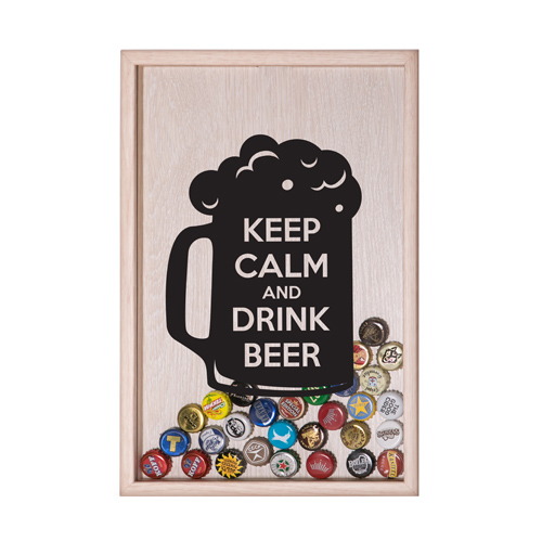 Копилка для пивных крышек «Keep calm and drink beer» - фото