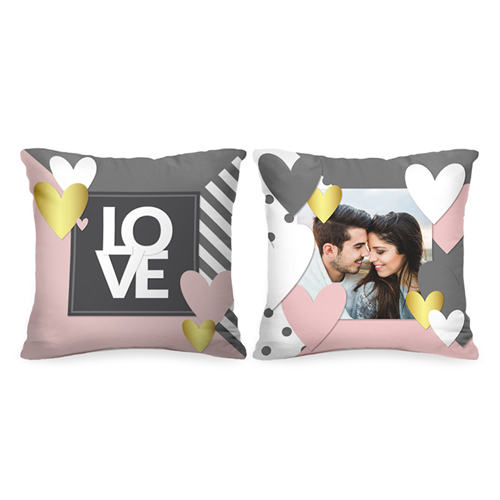 Комплект подушек с Вашим фото «Love» - фото