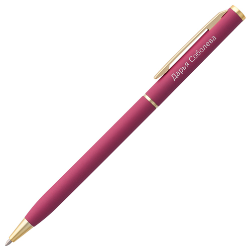 Именная шариковая ручка с гравировкой «Леди» - фото