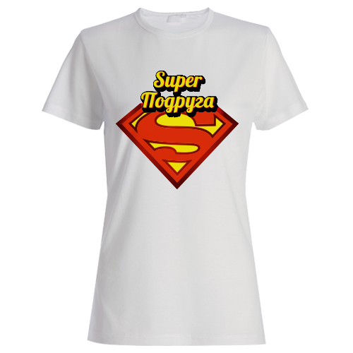 Женская футболка «Супер подруга» - фото
