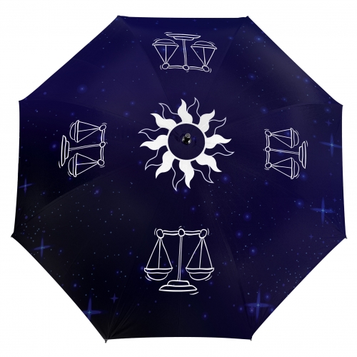 Зонт со знаком гороскопа «Весы» - фото