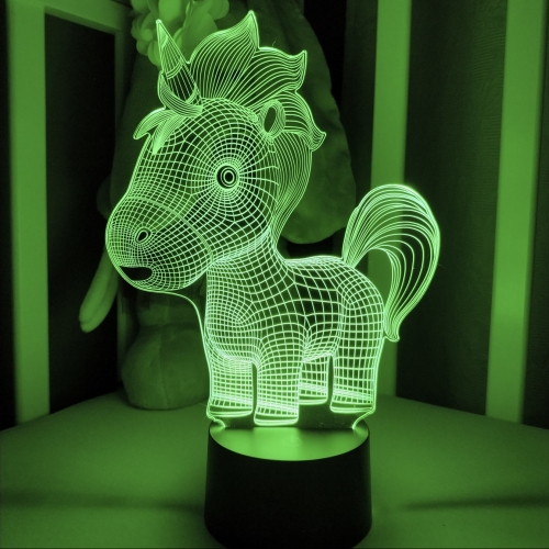 3D светильник «Малютка единорог» - фото