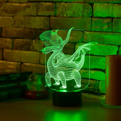 3D светильник «Дракоша» - фото