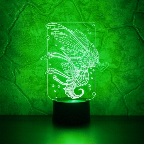 3D светильник «Морской конёк» - фото