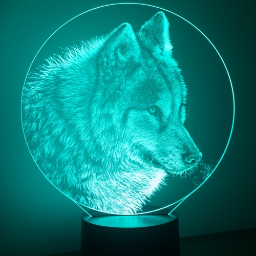 3D светильник «Монгольский волк» - фото