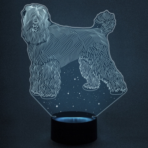 3D светильник «Чёрный терьер» - фото