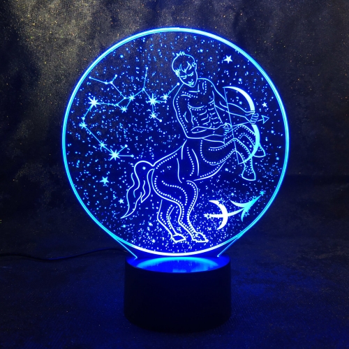 3D светильник со знаком зодиака «Стрелец» - фото