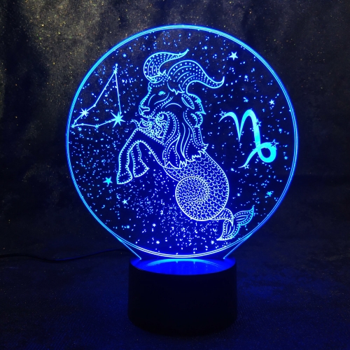3D светильник со знаком зодиака «Козерог» - фото