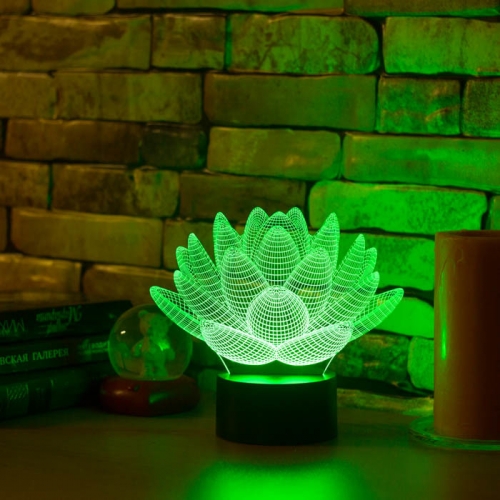 3D светильник «Лотос» - фото