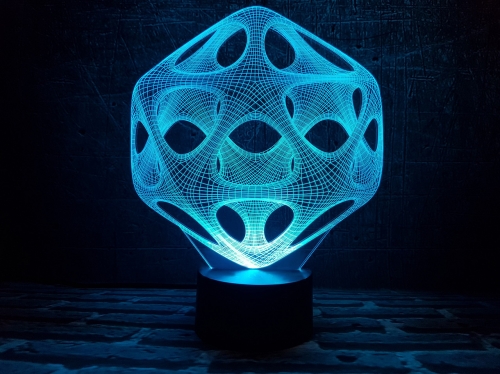 3D светильник «Абстракция 4» - фото