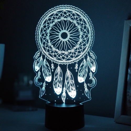 3D светильник «Ловец снов» - фото