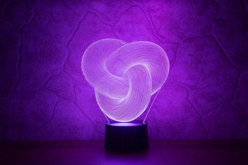 3D светильник «Абстракция 5» - фото