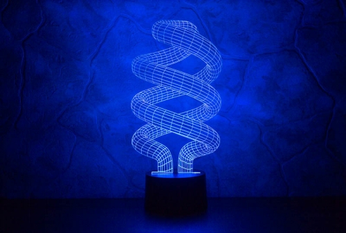 3D светильник «Спираль» - фото
