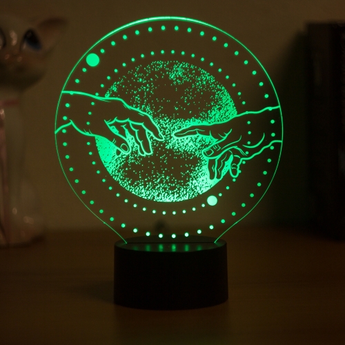 3D светильник «Сотворение Адама» - фото