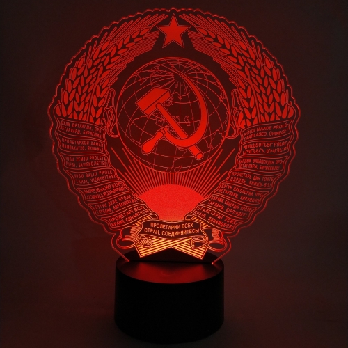 3D светильник «Герб СССР» - фото