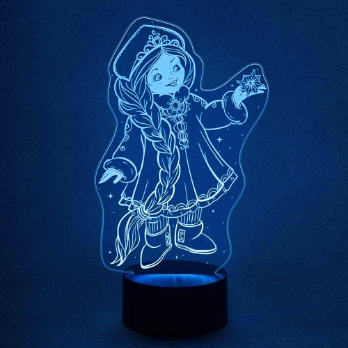 3D светильник «Снегурочка» - фото