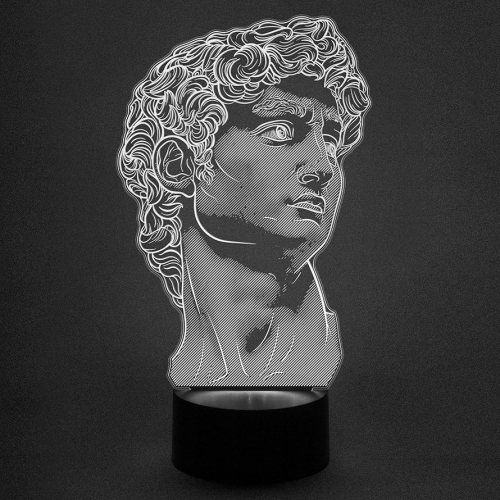 3D светильник «Статуя Давид (Микеланджело)» - фото