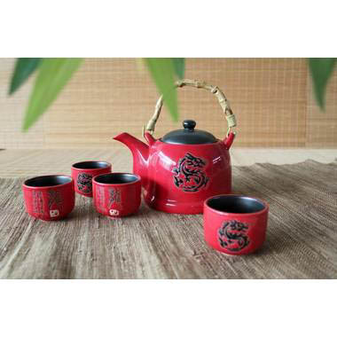 Японская посуда для чая - Набор Дракон Рассвета KSVA-DS-TPS-111025-R - фото