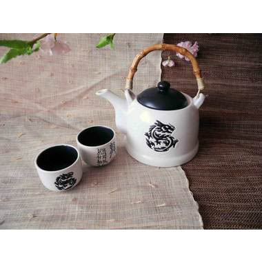 Японская посуда для чая - Набор Лунный Дракон KSVA-DS-TPS-111025-W - фото