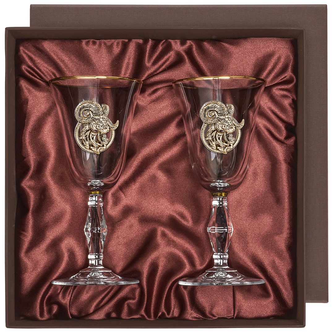 Набор из 2-х бокалов для вина/шампанского Козерог KGP-10059388 - фото