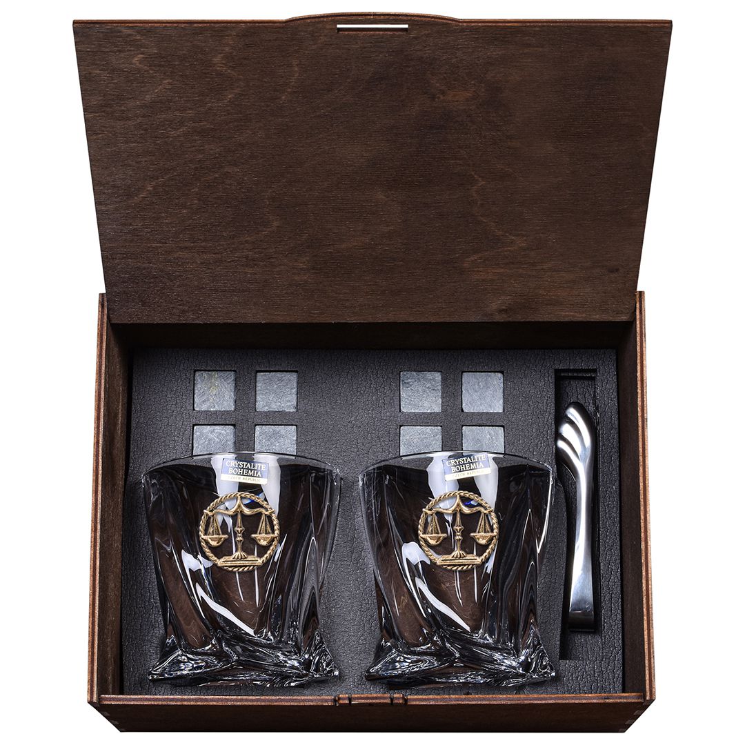 Набор бокалов для виски подарочный Весы упаковка Mr Whiskey KGP-15000023 - фото