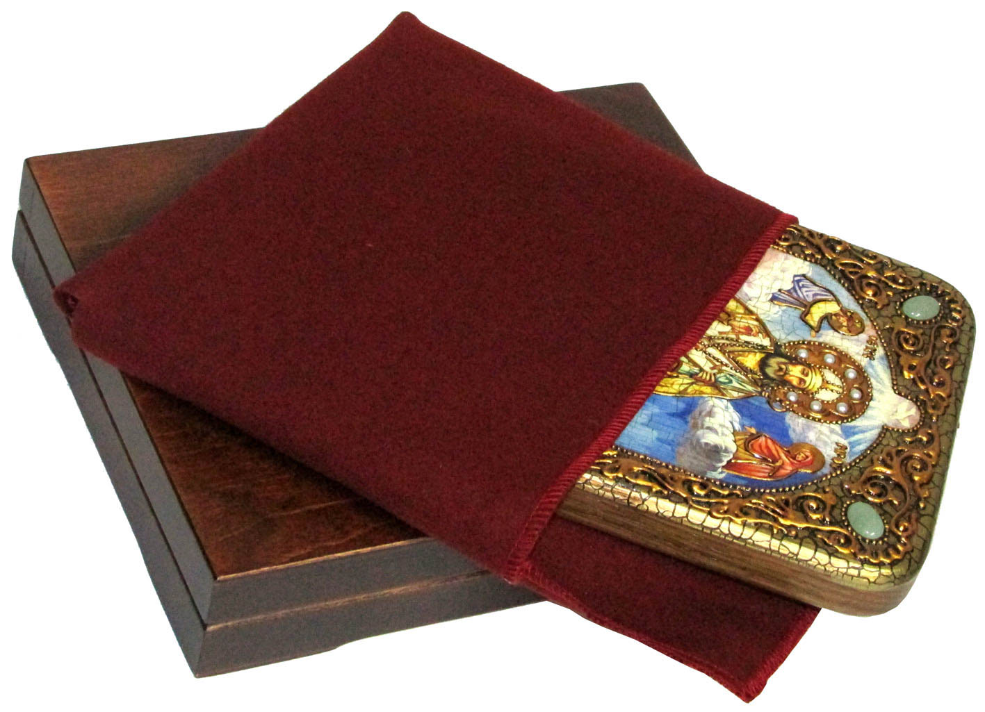 Подарочная икона Святитель Тихон Задонский на мореном дубе 999-RTI-341m - фото