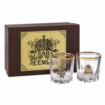Набор бокалов для виски Глава Семьи 2 в подарочной коробке KGP-10056376 - фото