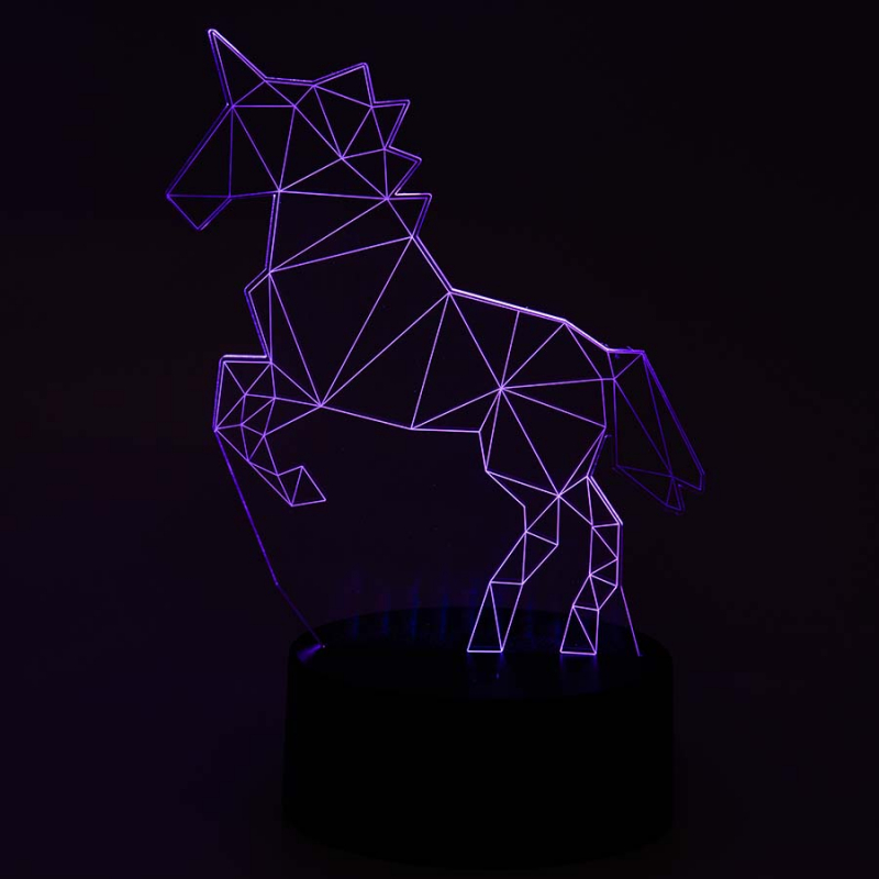 3D Светильник Единорог - фото