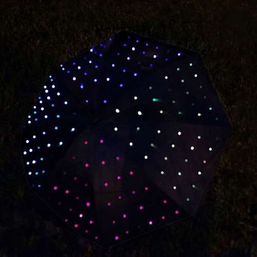 Зонт cветящееся звездное небо (LED) - фото