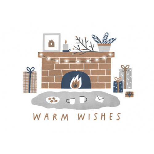 Открытка Warm Wishes - фото