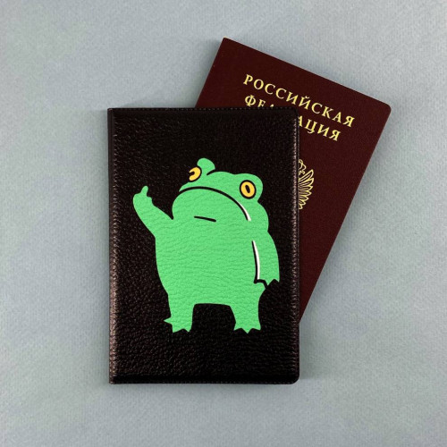 Обложка на паспорт Лягух - фото