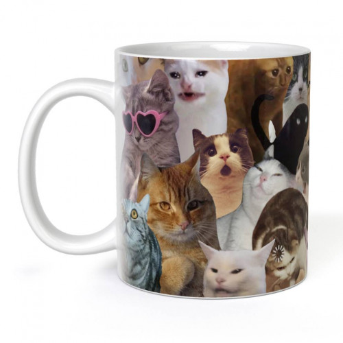 Кружка Мемные коты - фото