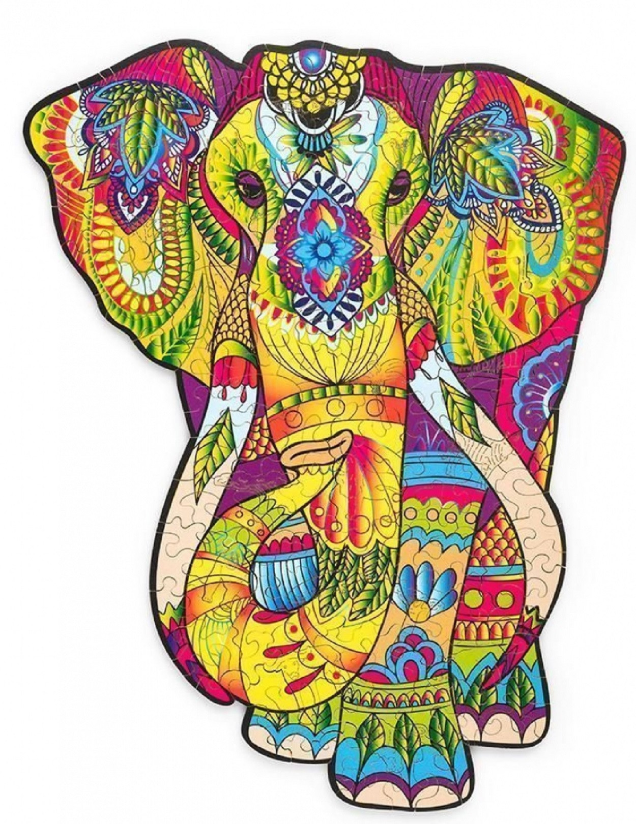 Деревянный пазл Wood Trick «Великолепный Слон», 36x28 см - фото