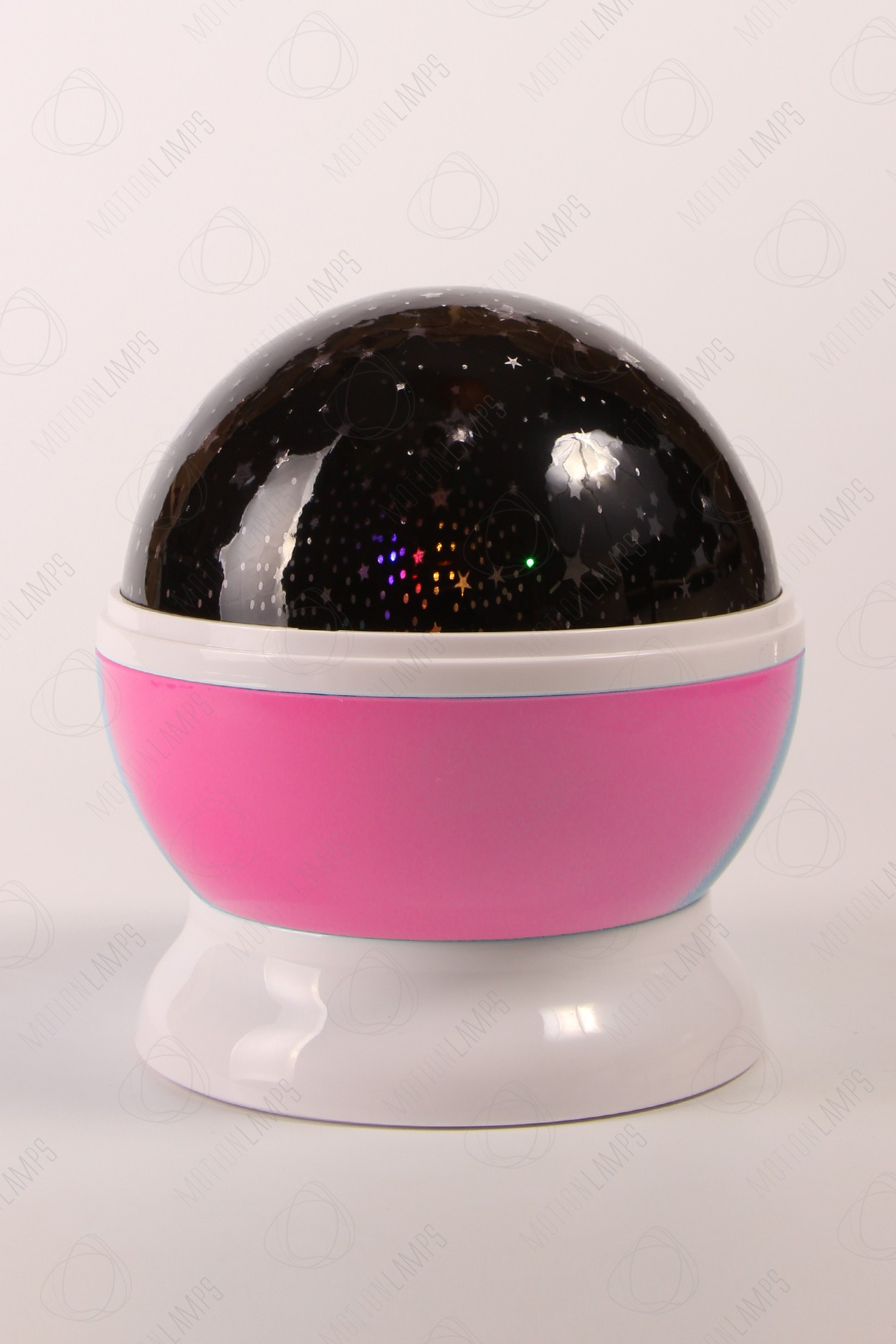 Ночник-проектор звездного неба «Dream» розовый - фото