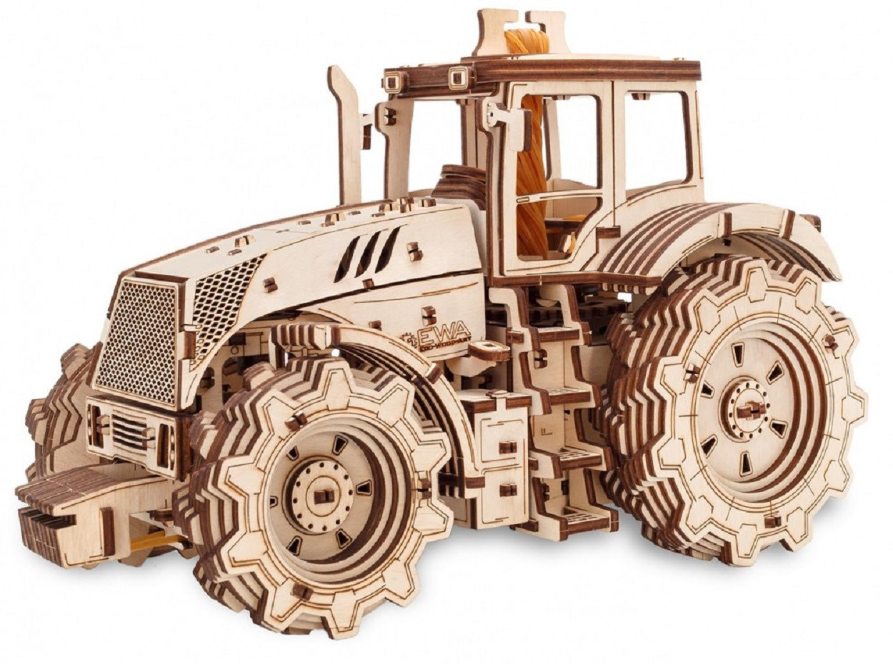 Конструктор деревянный 3D EWA Трактор (315x173x207 мм) - фото