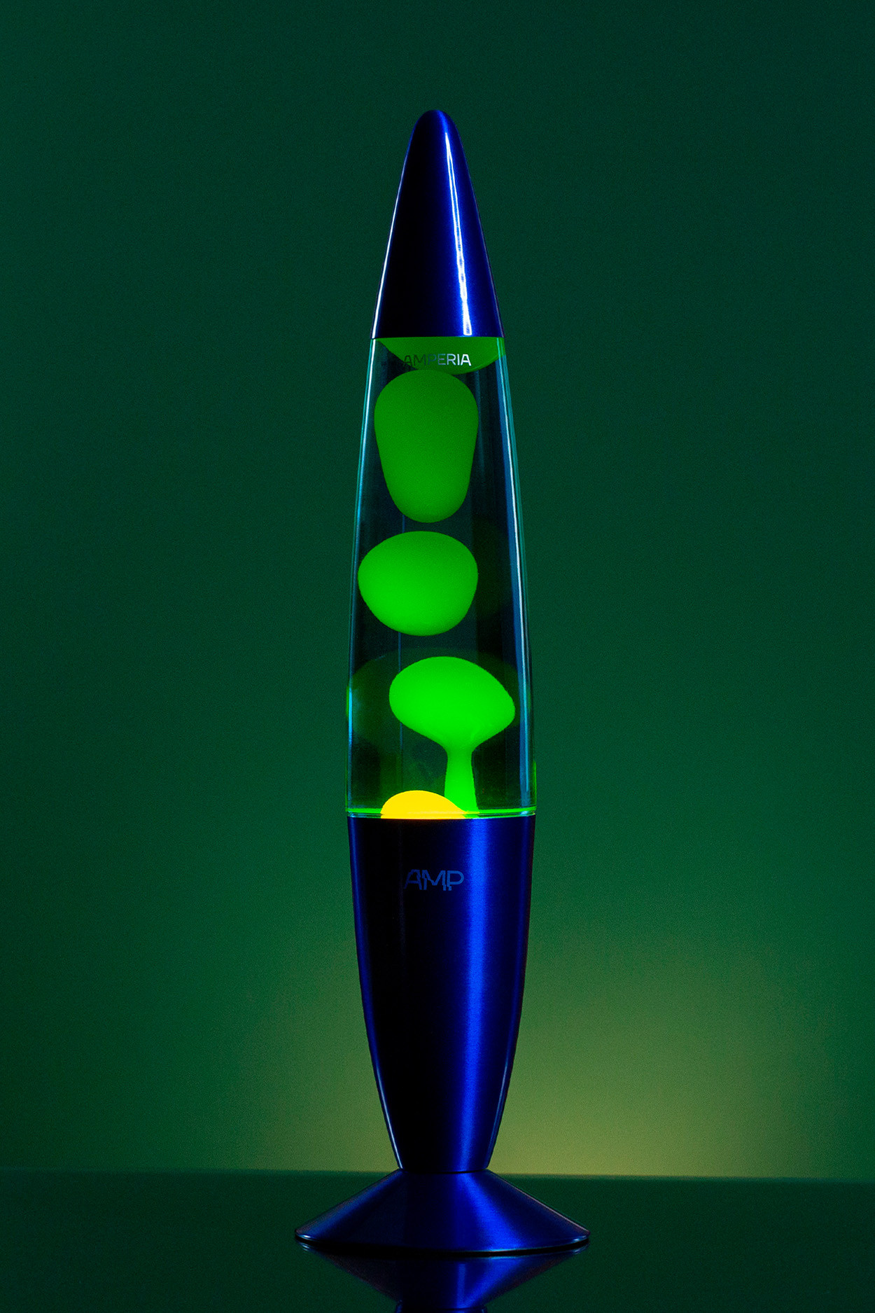 Лава лампа Amperia Hypno Жёлтая/Синяя (48 см) - фото